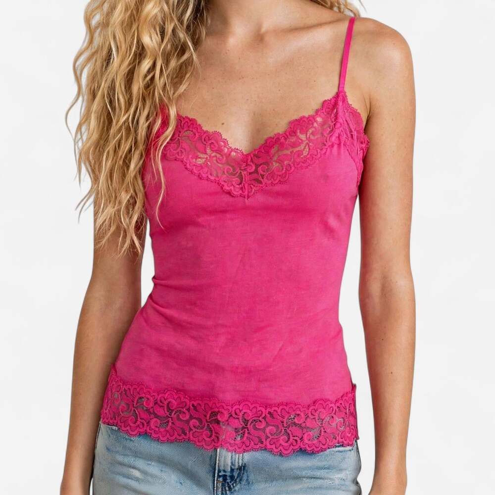White House Black Market Women's Pink and Red Vest